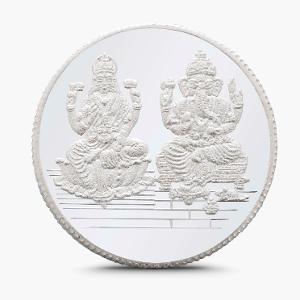 Buy 5 Gram Laxmi Ganesh Silver Coin