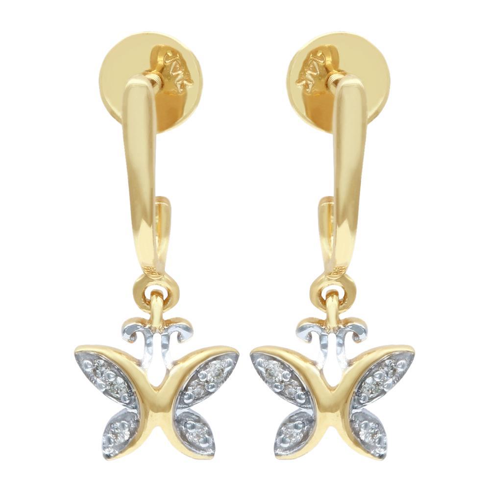 Buy Butterfly Gold Kids 14Kt Earrings