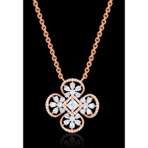 Buy 18 Karat Gold & Diamond Pendant Set