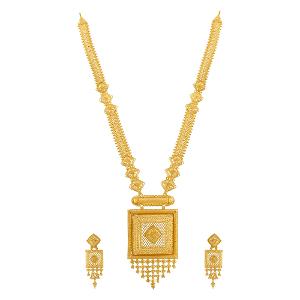 Buy 22 Karat Gold Necklace Set