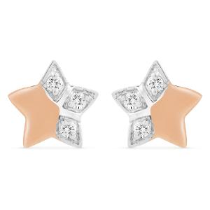 Buy 14 Karat Gold & Diamond Earrings