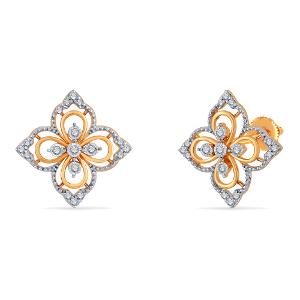 Buy 14 Karat Gold & Diamond Earrings