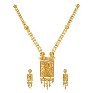 Buy 22 Karat Gold Necklace Set
