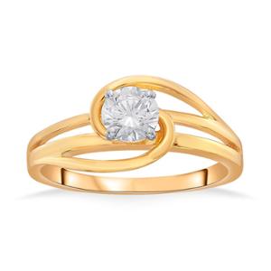 Buy 22 Karat Swirl Stone Gold Ring