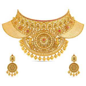 Buy 22 Karat Gold Necklace Set