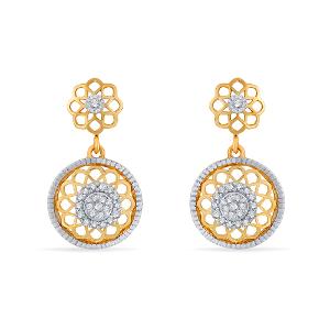 Buy 14 Karat Gold & Diamond Earrings