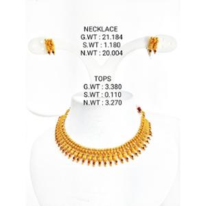 Buy 22 Karat Gold Necklace Set