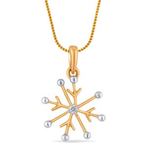 Buy Shimmering Snowflake Diamond Pendant