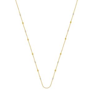 Buy 22 Karat Delicate Beaded Chain Necklace