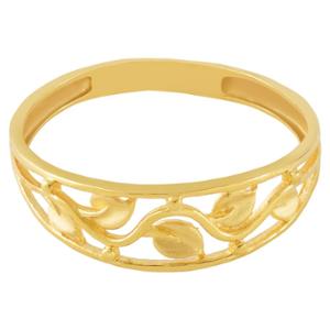 Buy Shiny Leaf Gold Finger Ring