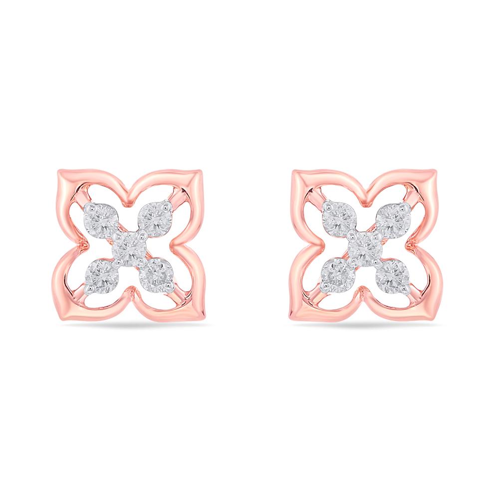 Buy 14 Karat Gold & Diamond Earrings