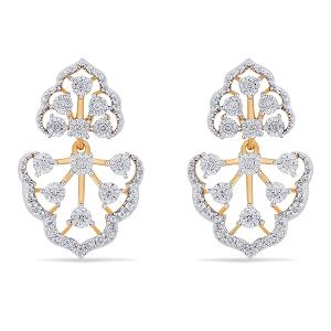 Buy 14 Karat Gold & Diamond Earrings