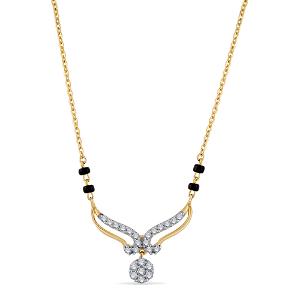 Buy 14 Karat Gold & Diamond Mangalsutra