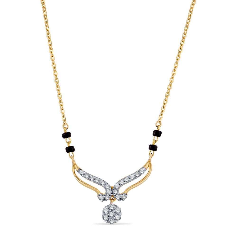 Buy 14 Kt Gold & Diamond Mangalsutra