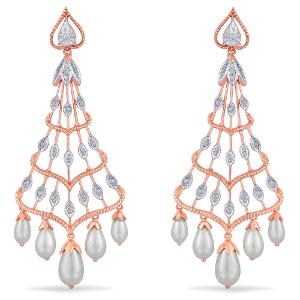 Buy 18 Karat Gold & Diamond Earrings