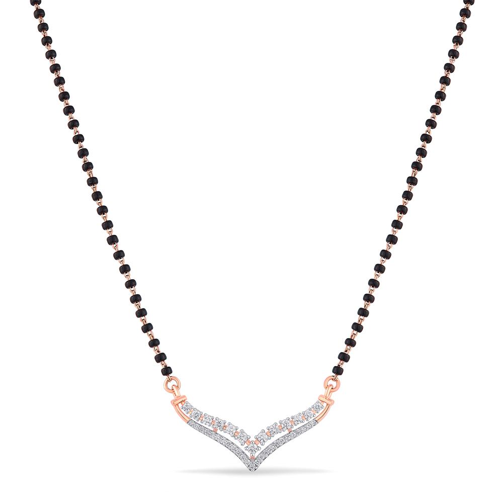 Buy 18 Karat Gold & Diamond Mangalsutra