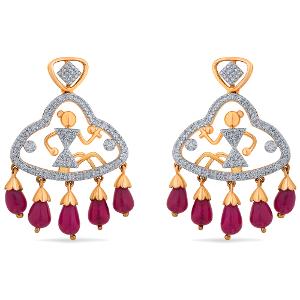 Buy 14 Karat Gold & Diamond Earrings