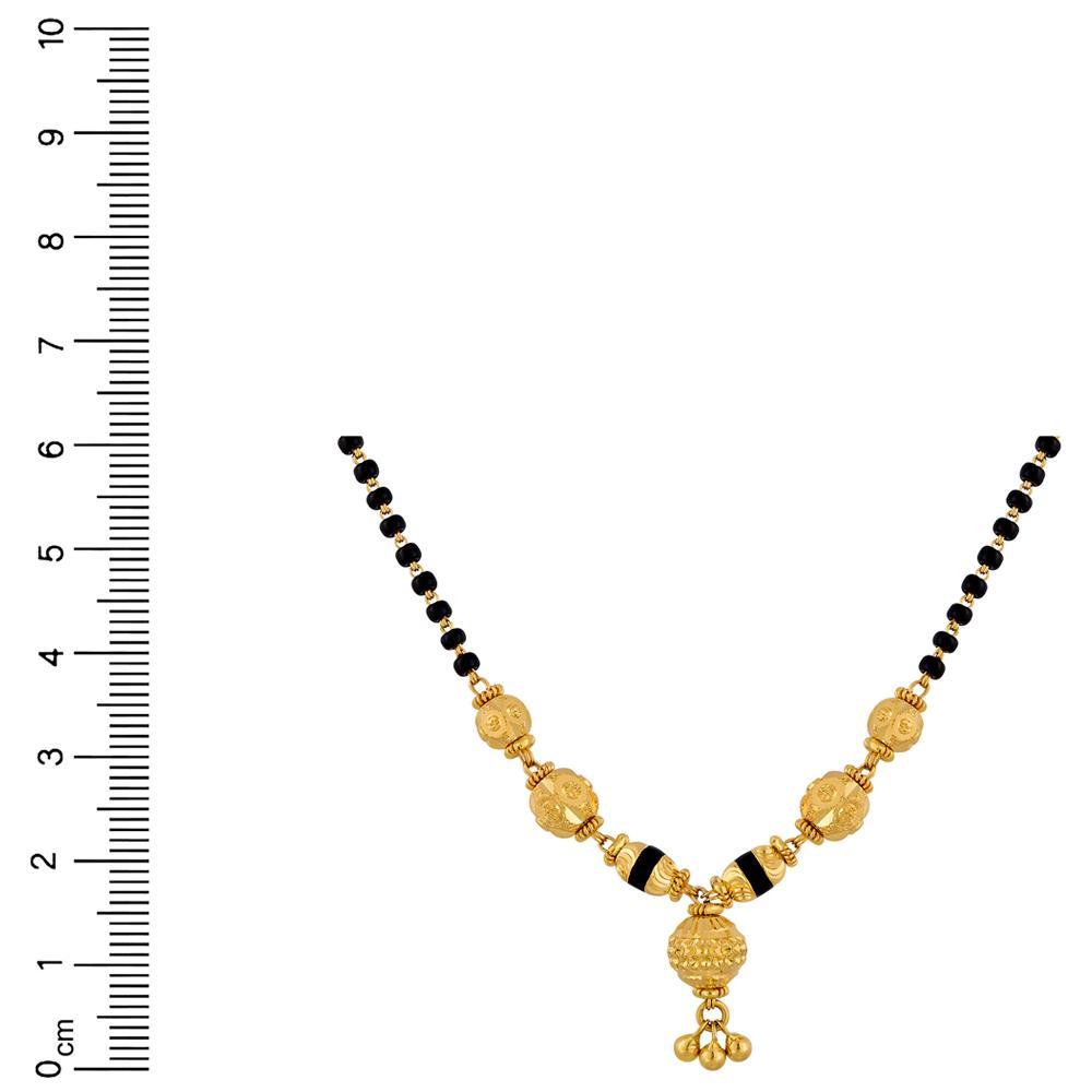 Round Design 22 Karat Gold Mangalsutra | Gold - Reliance Jewels