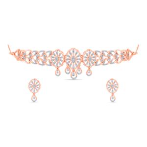 Buy 14 Karat Gold & Diamond Necklace Set