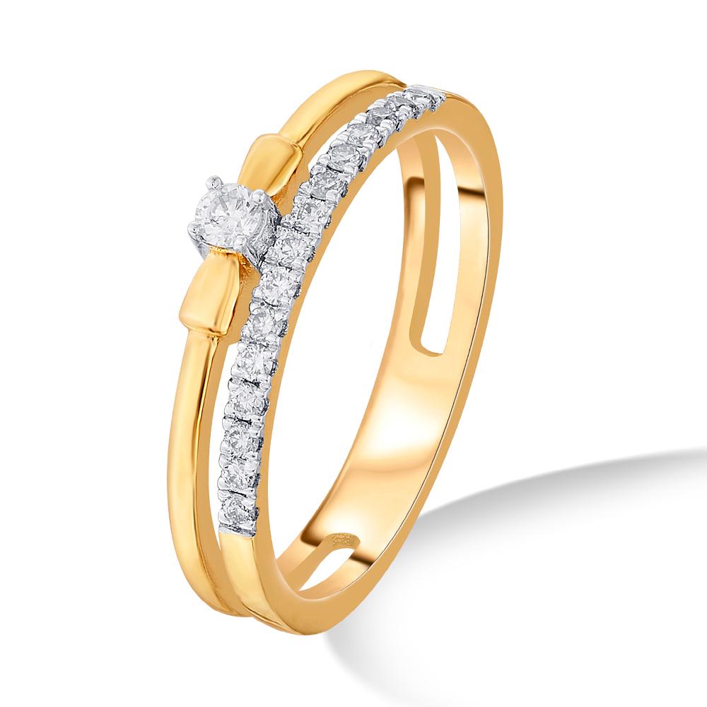 Buy 14 Karat Gold & Diamond Ring