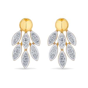 Buy 14 Karat Gold & Diamond Earrings