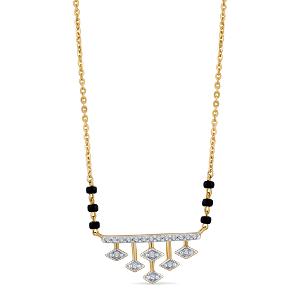 Buy 14 Karat Gold & Diamond Mangalsutra