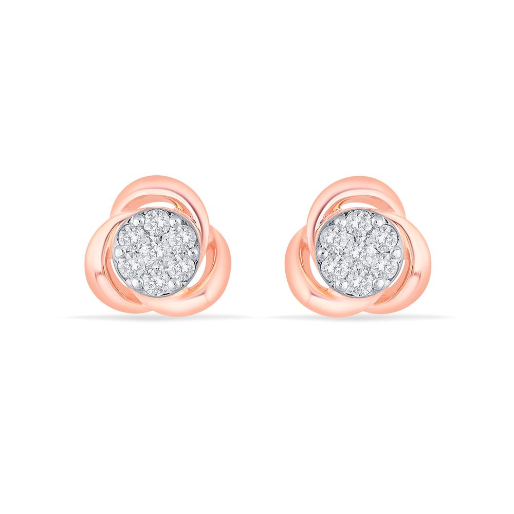 Buy 14 Karat Gold & Diamond Earrings