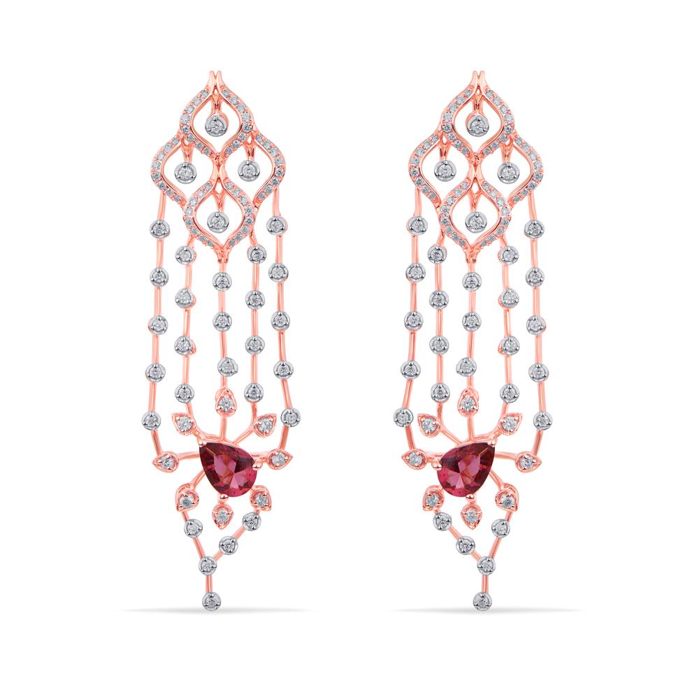 Buy 18 Karat Gold & Diamond Earrings