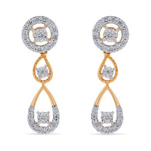 Buy 18 Karat Gold & Diamond Earrings