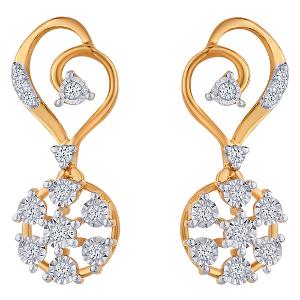 Buy 14 Karat Gold & Diamond Earrings