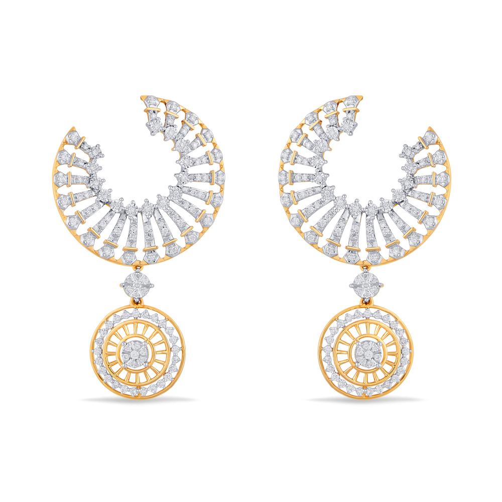 Buy 18 Karat Gold & Diamond Earrings