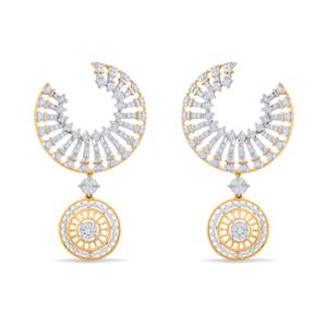 Buy 18 Karat Gold & Diamond Earrings
