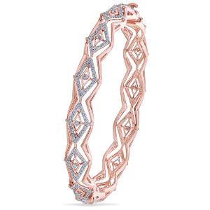 Buy 14 Karat Gold & Diamond Bangle
