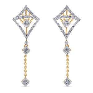 Buy 14 Karat Gold & Diamond Earrings
