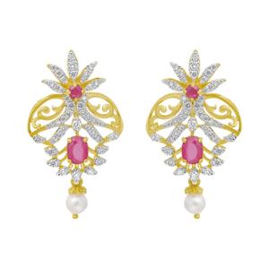Buy 18 Karat Gold & Diamond Earrings