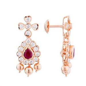 Buy 18 Karat Gold & Diamond Earrings