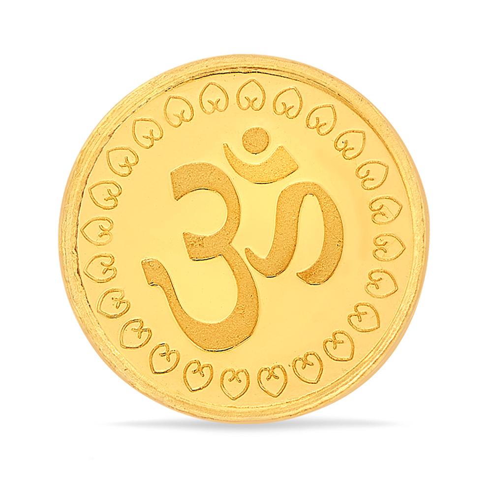 Buy 24 Karat Yellow Finish 2 Grams OM Gold Coin