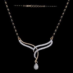 Buy 18 Karat Gold & Diamond Mangalsutra