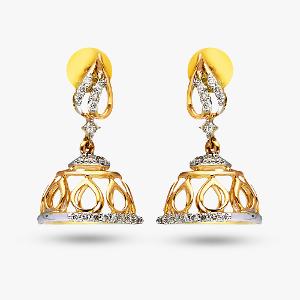 Buy 14 Karat Gold & Diamond Earrings