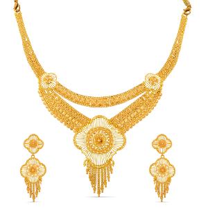 Buy 22 Karat Gold Necklace Set