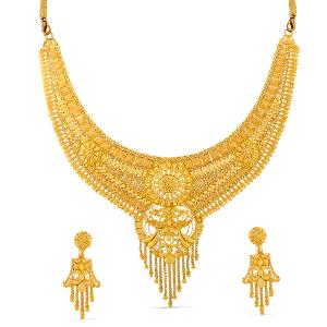 Buy 22 Karat Gold Necklace Set