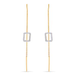 Buy 14 Karat Gold & Diamond Earrings