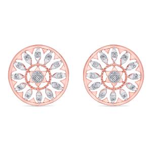 Buy 14 Karat Gold & Diamond Earrings