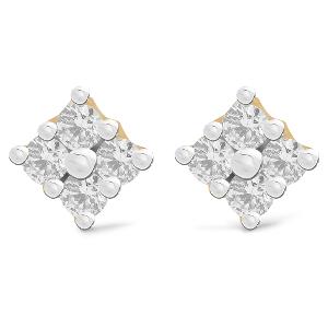 Buy 18 Karat Gold & Diamond Earrings