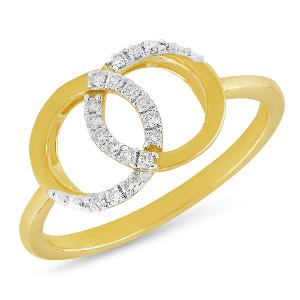 Buy 14 Karat Gold & Diamond Ring