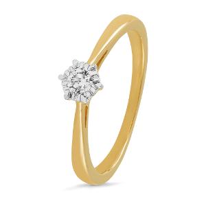 Buy 18 Karat Gold & Diamond Ring