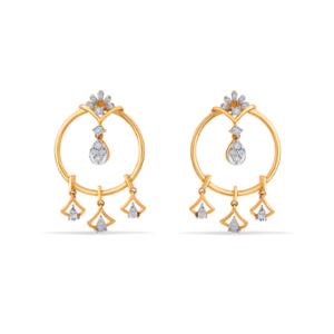 Buy 14 Karat Gold & Diamond Earrings