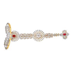Buy 18 Karat Gold & Diamond Haath Phool