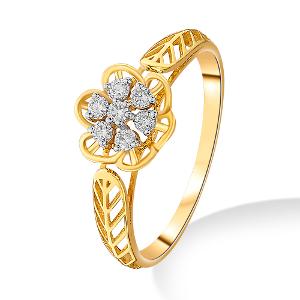 Buy 14 Karat Gold & Diamond Ring