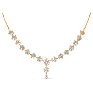 Buy 18 Karat Gold & Diamond Necklace